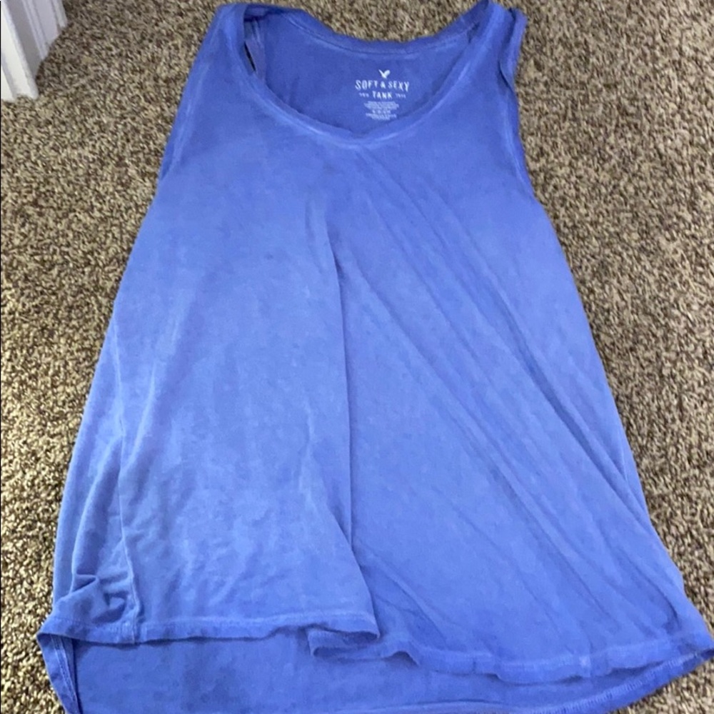 Blue American eagle tank